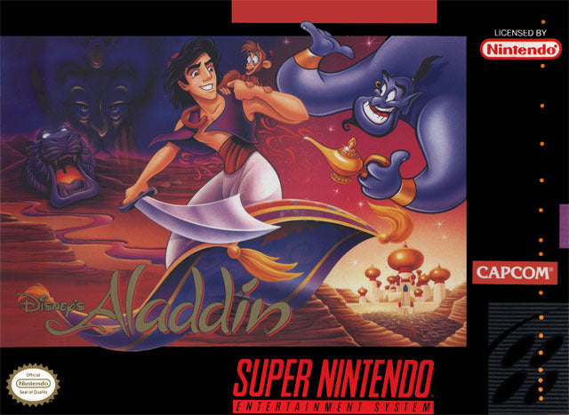 Aladdin Front Cover - Super Nintendo, SNES Pre-Played