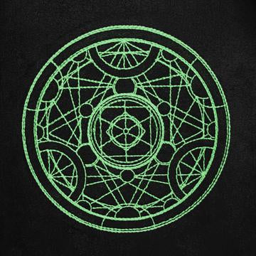 Glow in the Dark Dice Bag - Alchemy Medallion