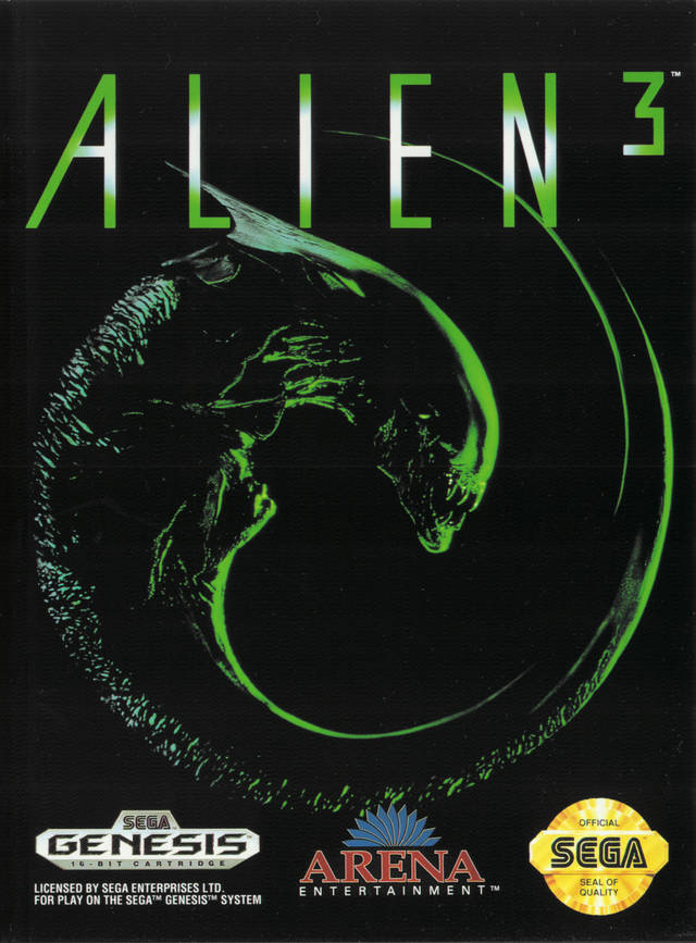 Aliens 3 Front Cover - Sega Genesis Pre-Played