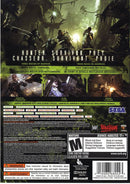Aliens Vs Predator Back Cover - Xbox 360 Pre-Played