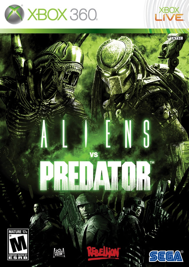 Aliens Vs Predator Front Cover - Xbox 360 Pre-Played