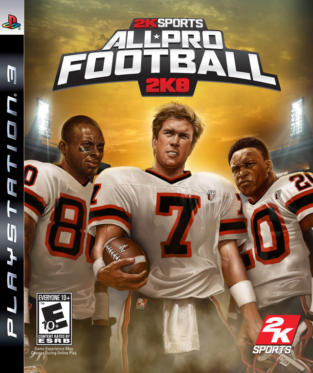 All Pro Football 2k8 Front Cover - Playstation 3 Pre-Played