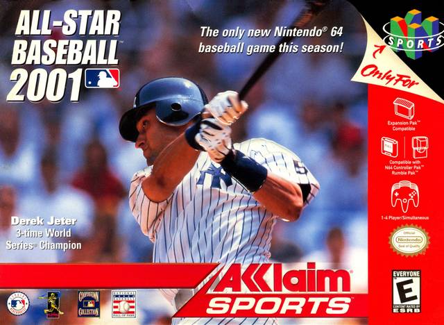 All Star Baseball 2001 N64 Front Cover 