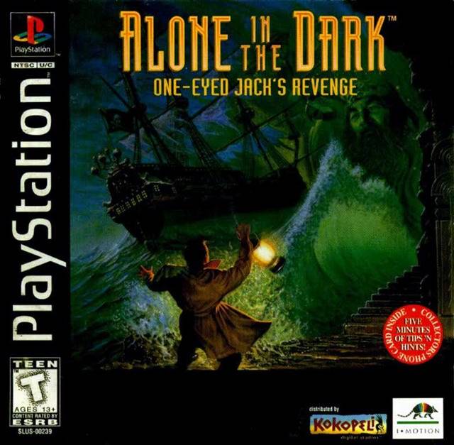 Alone In The Dark One-Eyed Jack's Revenge Front Cover - Playstation 1 Pre-Played