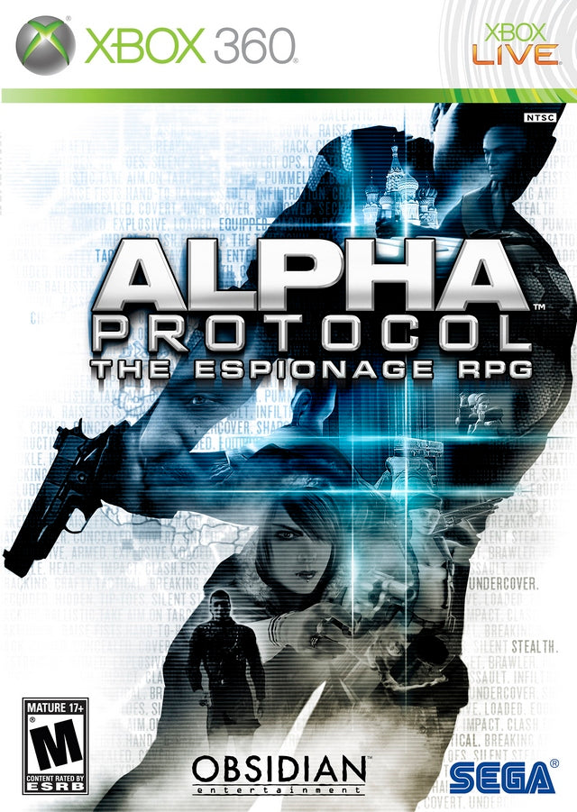 Alpha Protocol Espionage RPG Xbox 360 Front Cover