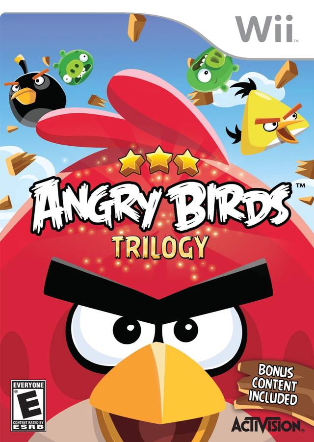 Angry Birds Trilogy Nintendo  Wii Front  Cover