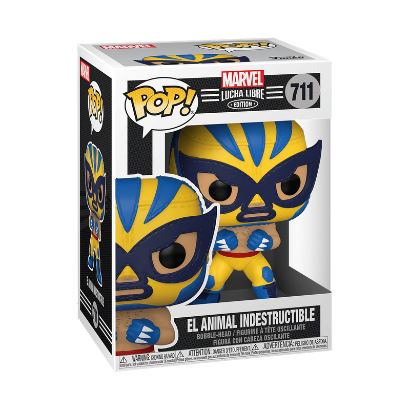 Funko Pop! Marvel: Lucha Libre Edition - El Animal Indestructible Wolverine