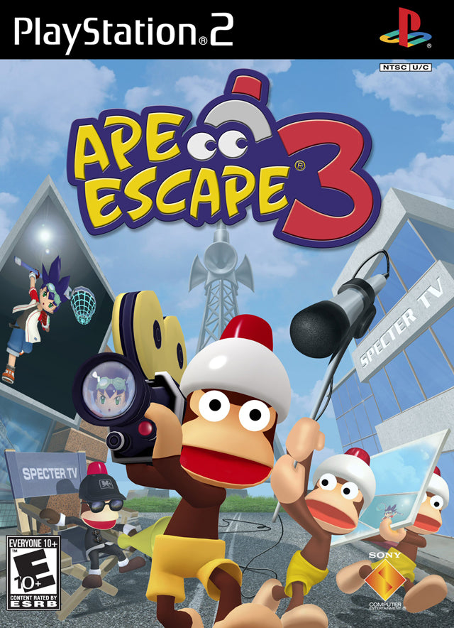 Ape Escape 3 PS2 Front Cover