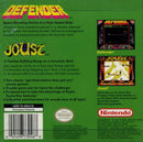 Arcade Classic 4 Defender and Joust Gameboy Back Cover