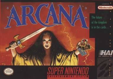 Arcana Super Nintendo Front Cover