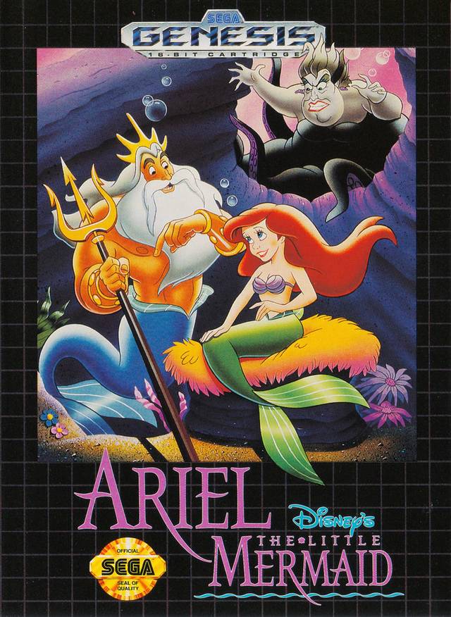Ariel The Little Mermaid Sega Front Cover