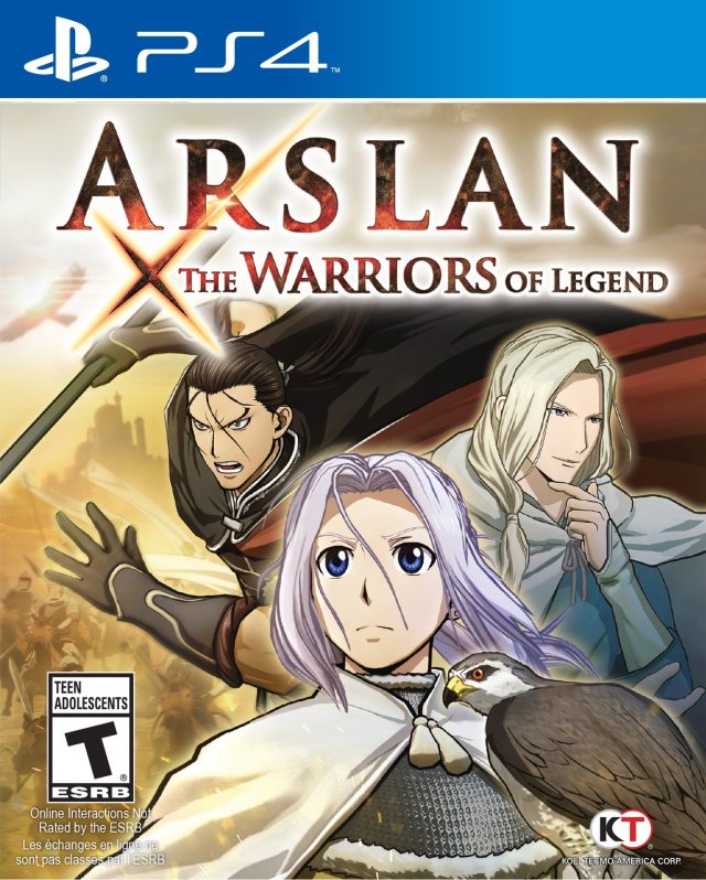 Arslan The Warriors of Legend Playstation 4 Front Cover
