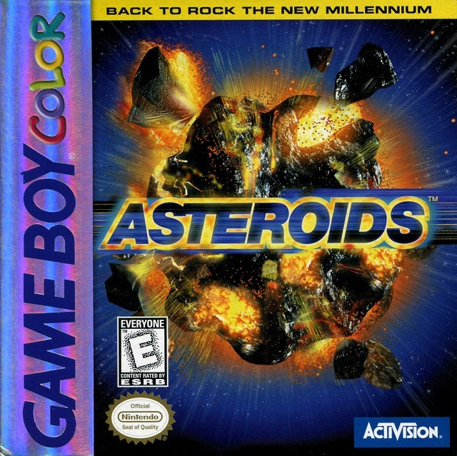 Asteroids Game Boy Color Front Cover