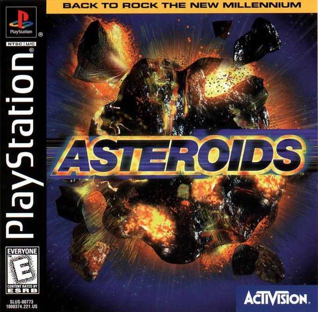 Asteroids Playstation 1 Front Cover