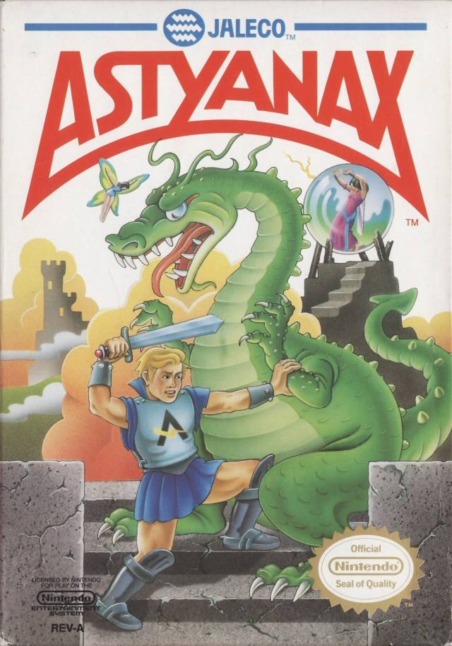 Astyanax Nintendo Entertainment System NES Front Cover