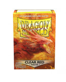 Dragon Shields (100) Matte Clear Red
