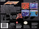 Axelay SNES Back Cover