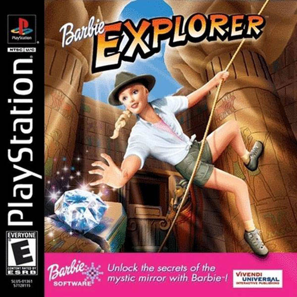 Barbie Explorer Playstation 1 Front Cover