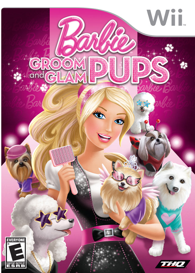 Barbie Groom and Glam Pups Nintendo Wii Front Cover