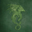 Embroidered Dice Bag - Baroque Dragon