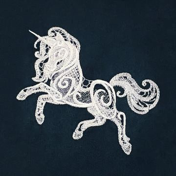 Embroidered Dice Bag - Baroque Unicorn