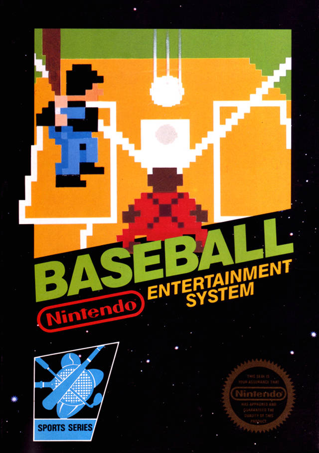Baseball Nintendo Entertainment System NES Front Cover