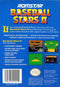 Baseball Stars 2 Nintendo Entertainment System NES Back Cover