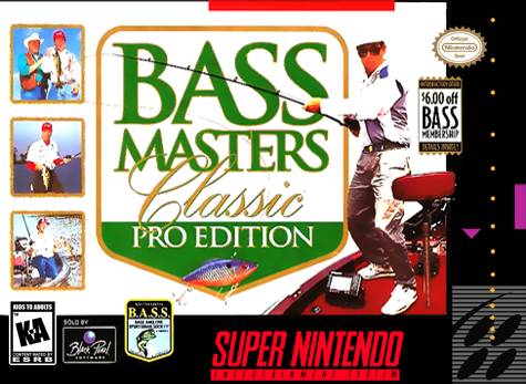 Bass Masters Classic Pro Super Nintendo SNES Front Cover