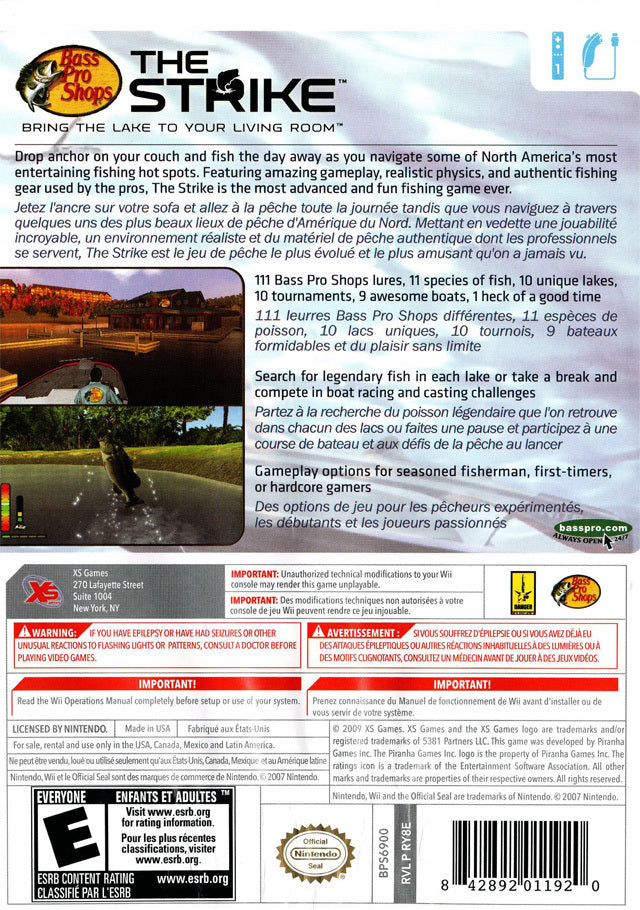 Bass Pro Shops The Strike Back Cover - Nintendo Wii Pre-Played