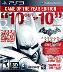 Batman Arkham City Game of the Year Playstation 3 Front Cover