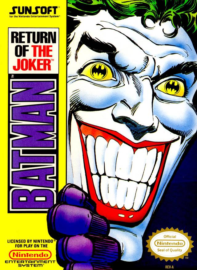 Batman Return of the Joker Nintendo Entertainment System NES Front Cover