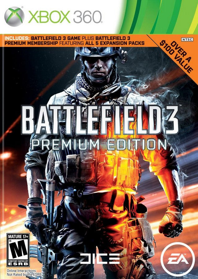 Battlefield 3 Premium Edition Xbox 360 Front Cover