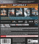 Battlefield 3 Premium Edition Playstation 3 Back Cover