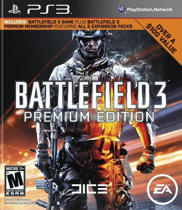 Battlefield 3 Premium Edition Playstation 3 Front Cover