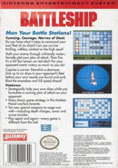 Battleship Nintendo Entertainment System NES Back Cover