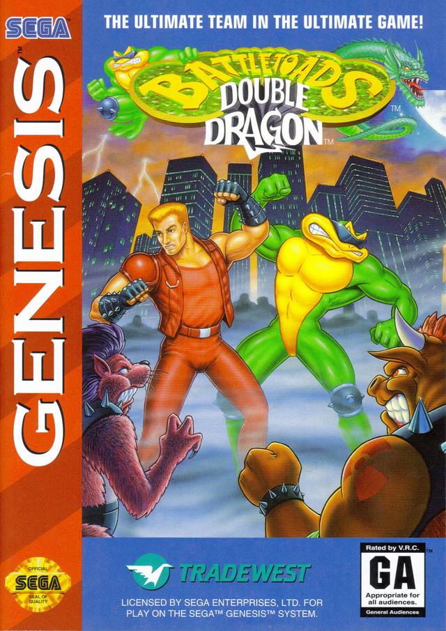 Battletoads Double Dragon The Ultimate Team Sega Front Cover