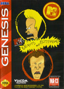 Beavis and Butthead Sega Genesis Front Cover