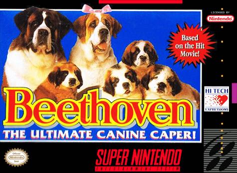 Beethoven Super Nintendo SNES Front Cover