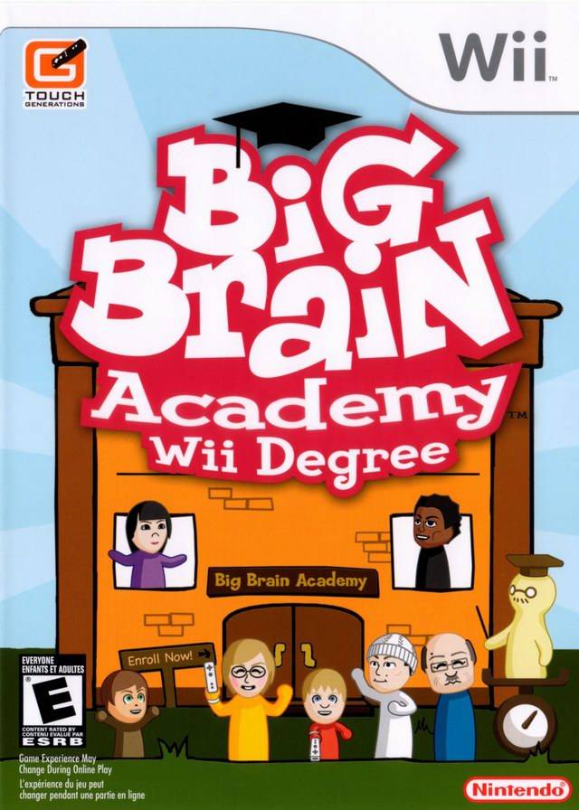 Big Brain Academy Wii Degree Nintendo Wii Front Cover