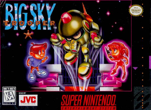 Big Sky Trooper SNES Front Cover