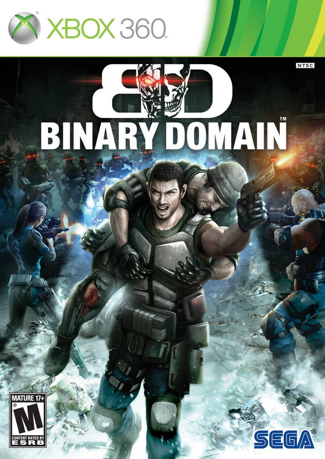 Binary Domain Front Cover - Xbox 360 Pre-Played