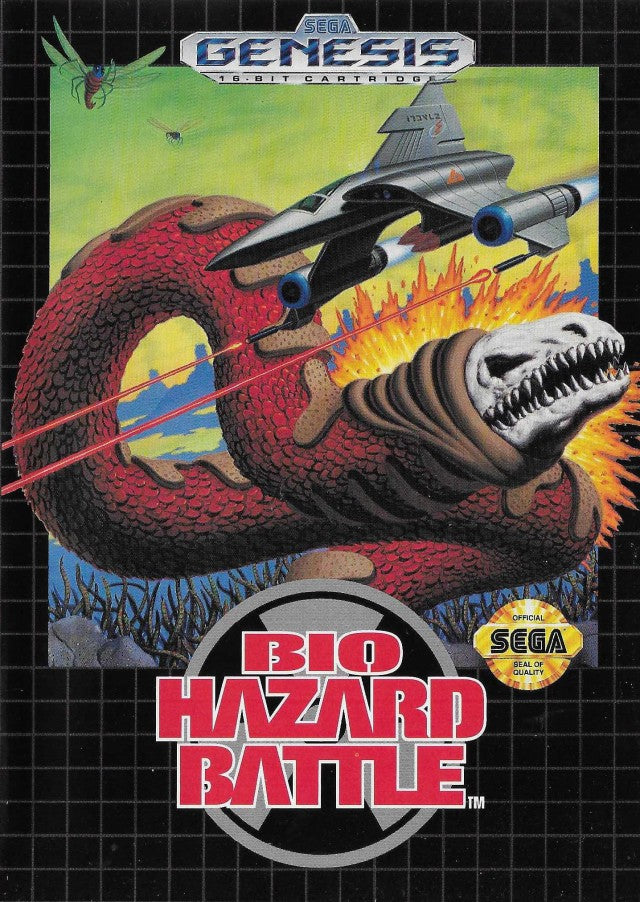 Bio Hazard Battle Complete in Box Sega Genesis Front Cover Pre-Played