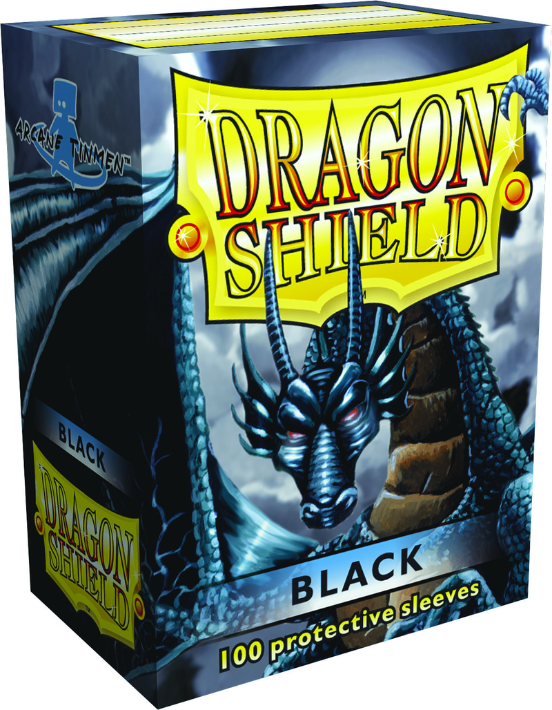 Dragon Shields (100) Black Card Sleeves