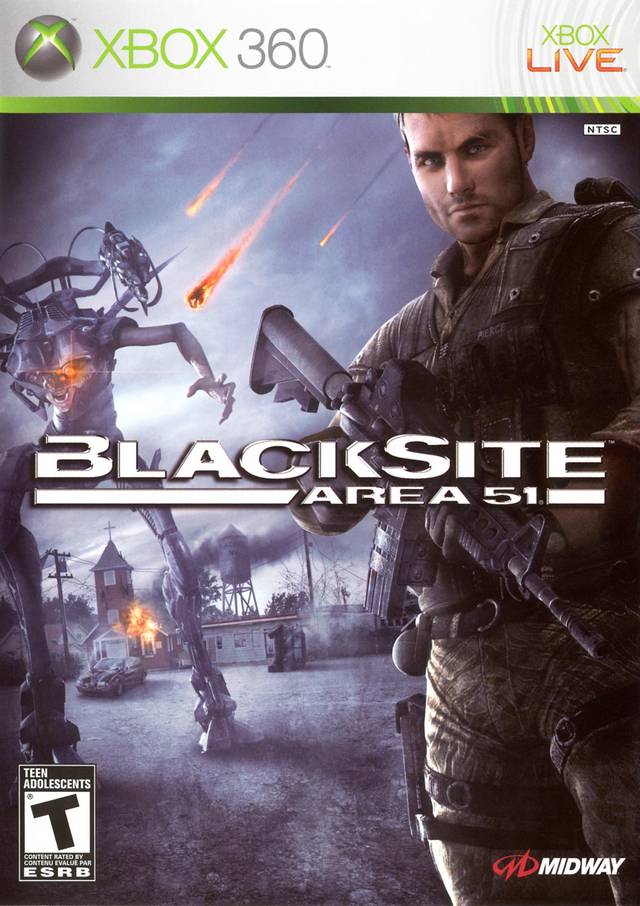 Blacksite Area 51 Front Cover - Xbox 360 Pre-Played