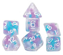RPG Dice Set (7) Cotton Candy Glowworm