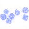Chessex Frosted: Poly Blue/White Set (7)