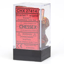 Chessex Dm4 Scarab Poly Scarlet/Gold (7)