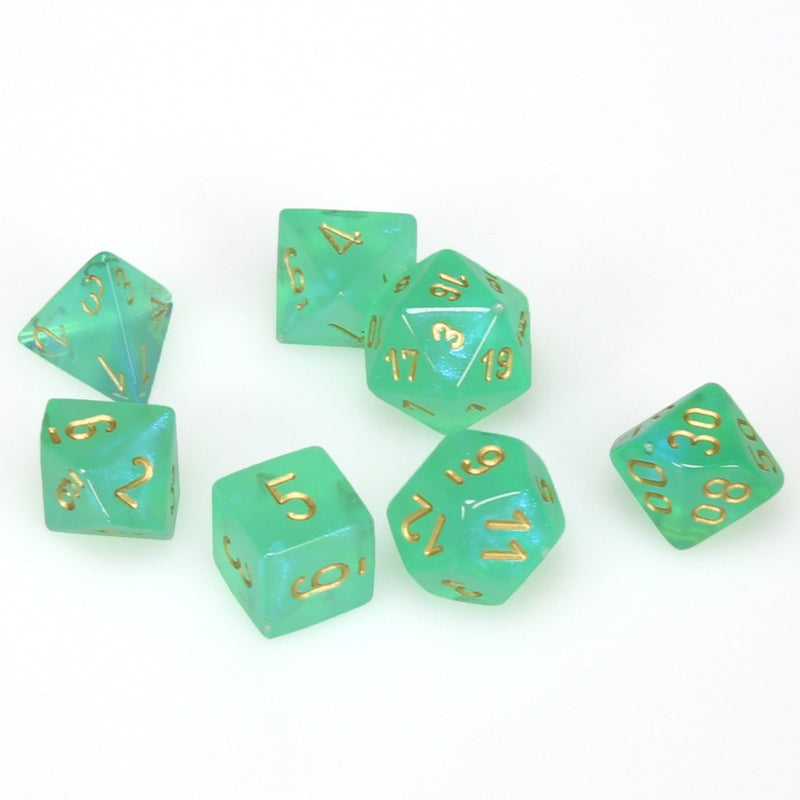 Chessex Borealis 2 Light Green/Gold (7)