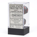 Chessex Velvet Black/Red/Black (7)