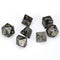 Chessex Lustrous Poly Black/Gold (7)
